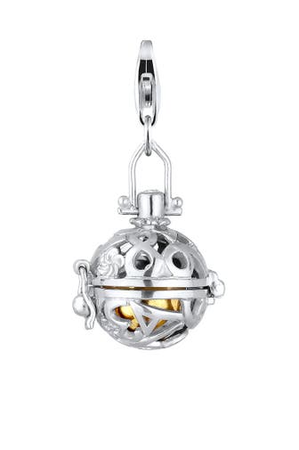 NENALINA Charm Klangkugel Zirkonia Romantik 925 Silber