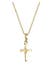 Kette Kreuz Religion Stern Details 925 Silber Gold