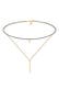 Kette Choker Layer Anhänger Dreieck 925 Sterling Silber Gold