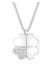 Kette Kleeblatt mit Kristallen von Swarovski® 925 Sterling Silber Weiß
