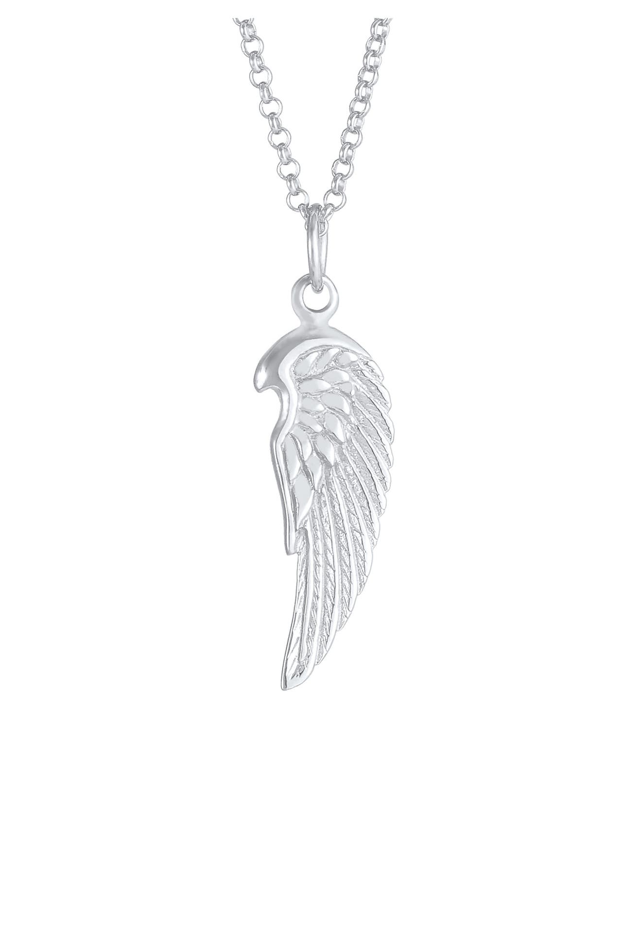 KUZZOI Halskette Herren Flügel Feder Boho 925 Silber, Bild 1