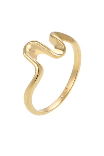 ELLI Ring Wellen Strand Meer Maritim Trend 925 Silber Gold