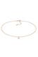 Kette Choker Zirkonia Solitär Basic 925 Sterling Silber Gold
