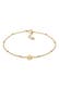 Armband Stern Topas Weiß 925 Sterling Silber Gold