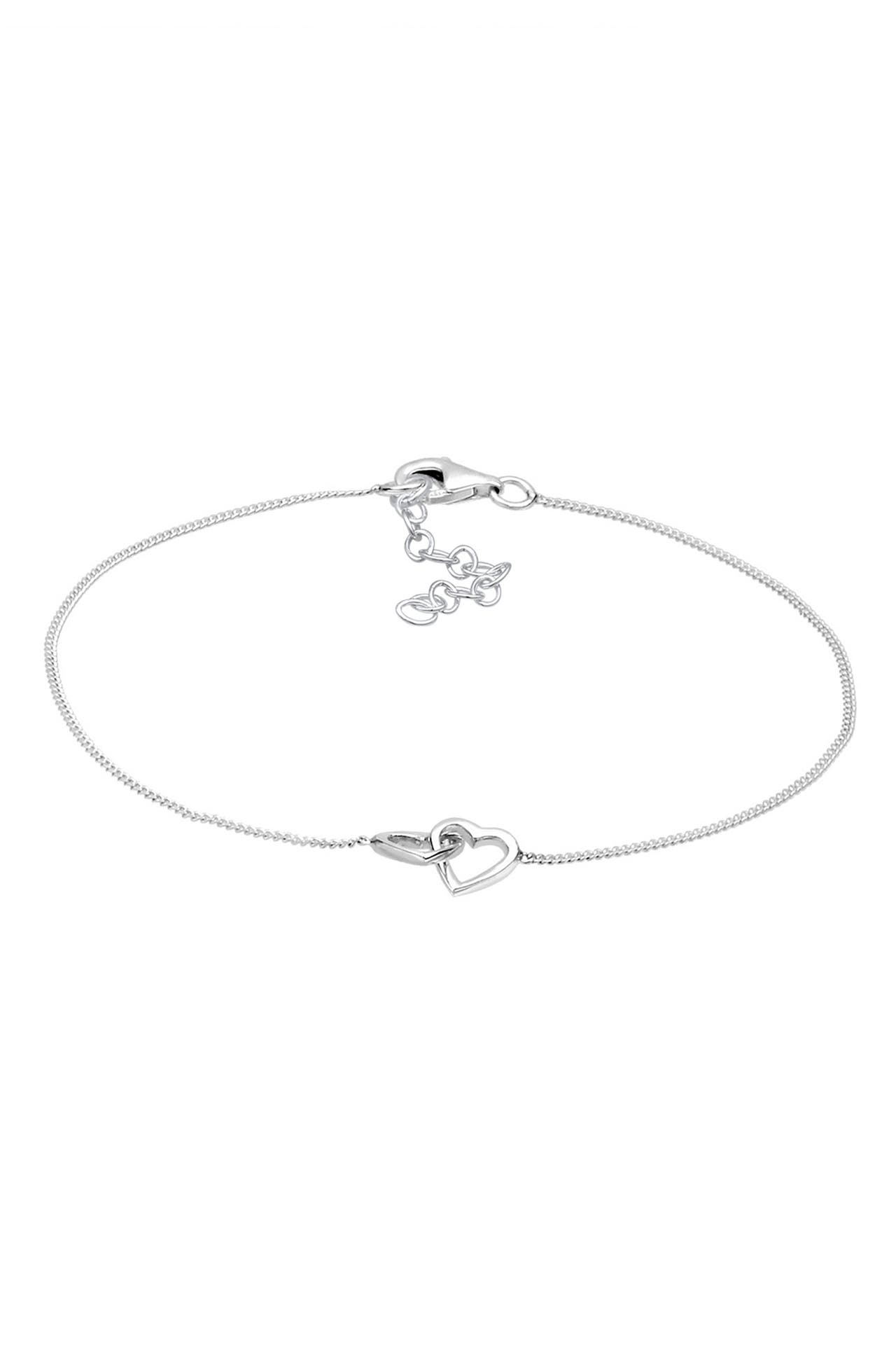 ELLI Armband Herzen Verschlungen Lovely 925 Silber Silber, Bild 1