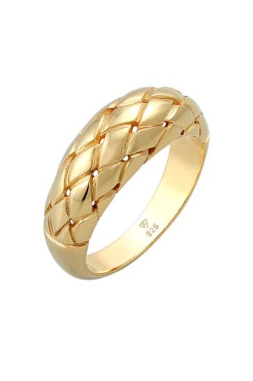 ELLI Ring Raute Raffiniert Casual Look 925 Silber Gold