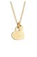 Kette Herzen Love Liebe Organic Look 925 Silber Gold