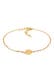 Armband Coin Rund Sonne Antik Rosa Quarz 925er Silber Gold