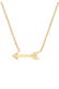 Kette Pfeil Amor Zirkonia 925 Sterling Silber Gold