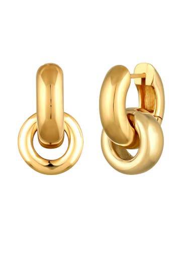 ELLI Ohrringe Creolen Einhänger Kreis 925 Sterling Silber Gold