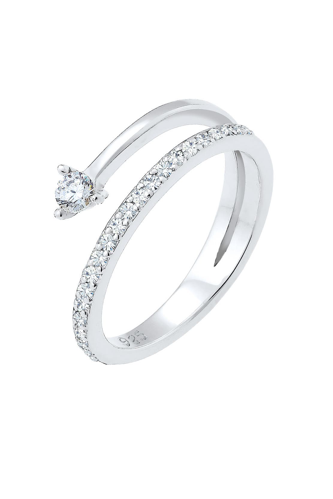 ELLI Ring Pfeil Zart Zirkonia Kristalle 925 Sterling Silber Silber, Bild 1