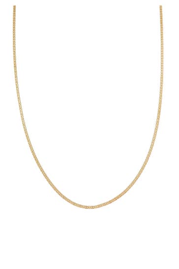 KUZZOI Kette Herren Stäbchenpanzerkette Basic 925 Silber Gold
