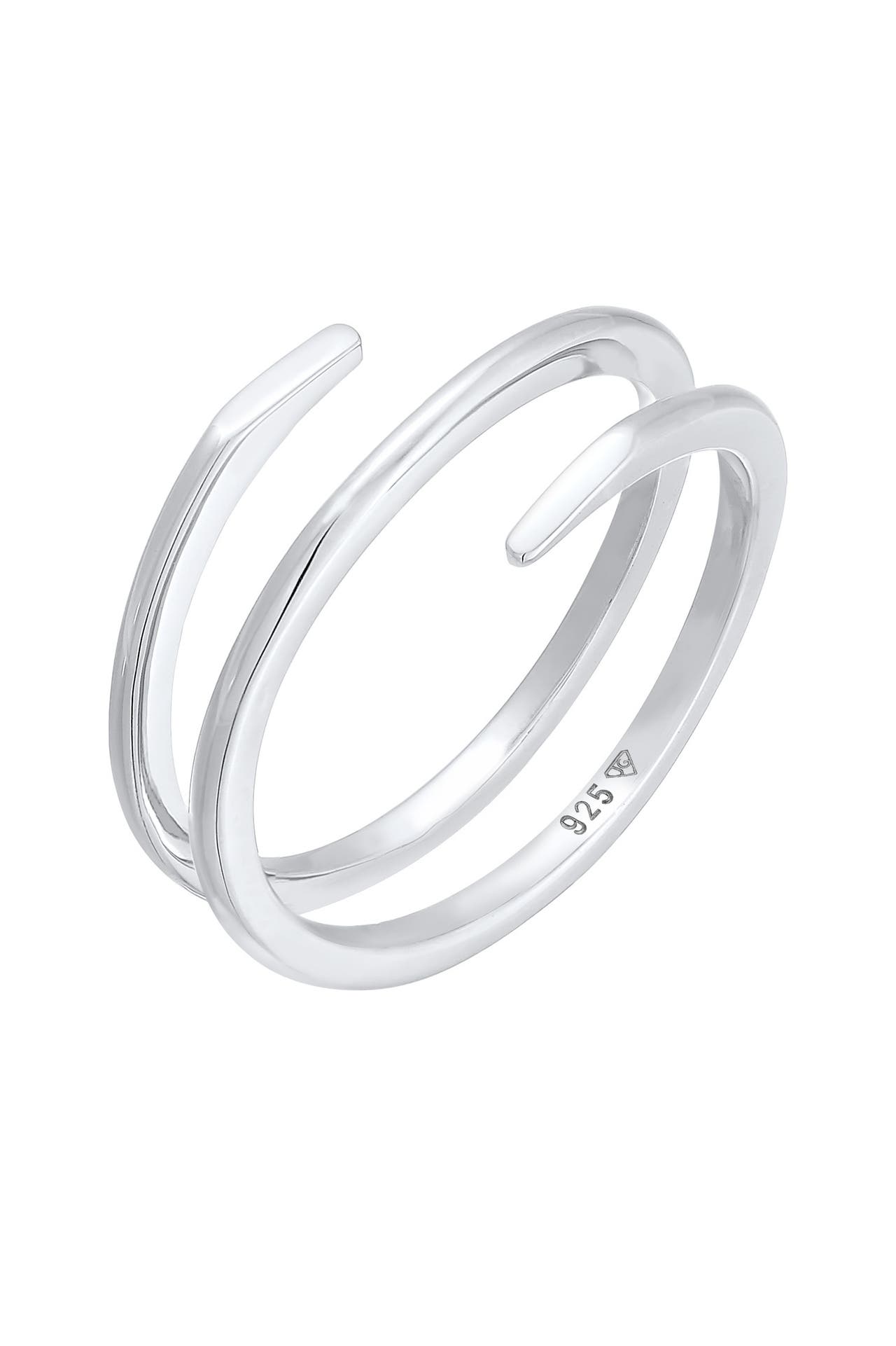 ELLI Ring Wickelring Twist Fein 925 Silber Silber, Bild 1