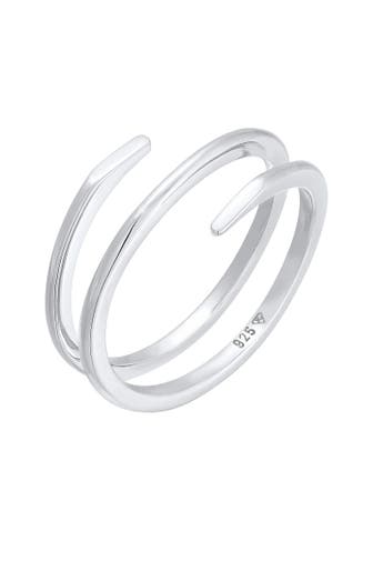 ELLI Ring Wickelring Twist Fein 925 Silber Silber