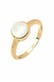 Ring Solitär Edelstein Mondstein Pastell 925 Silber Gold