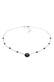 Kette Onyx Edelstein Perlen Choker 925 Silber Silber