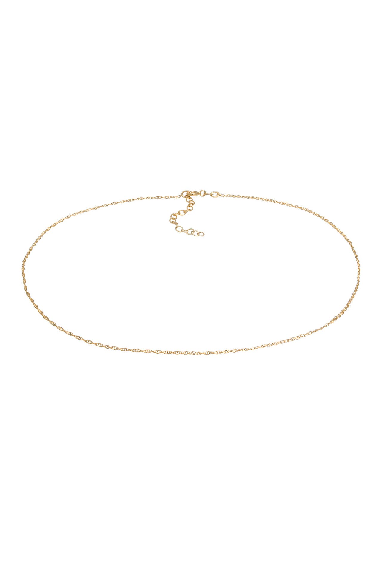 ELLI Kette Choker Panzerkette Gedreht Singapur 925 Silber Gold, Bild 1