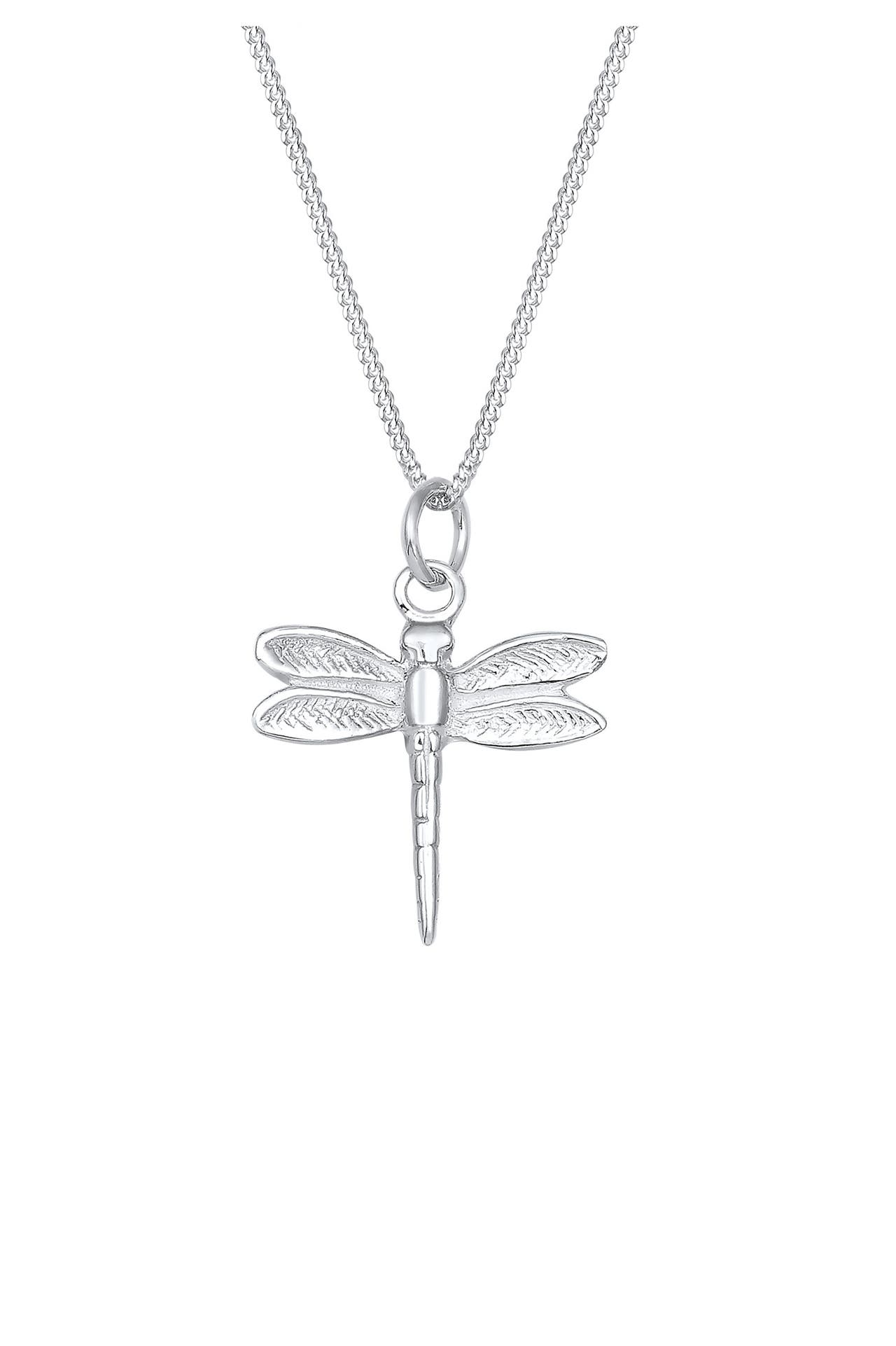 ELLI Kette Libelle Panzerkette Tier Natur 925 Silber Silber, Bild 1