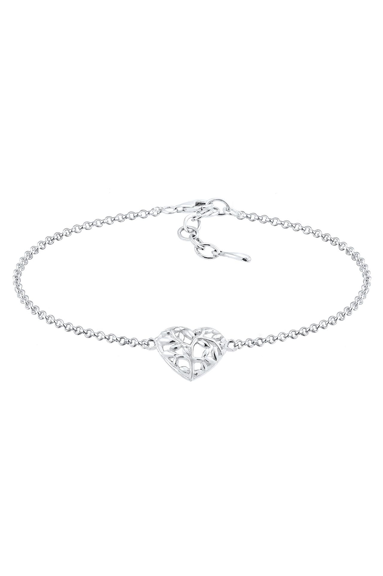 ELLI Armband Lebensbaum Herz Blatt 925 Sterling Silber Silber, Bild 1