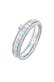 Ring Multi-Color Emaille 3er Set 925 Silber, mit Kristallen von Swarovski® Silber