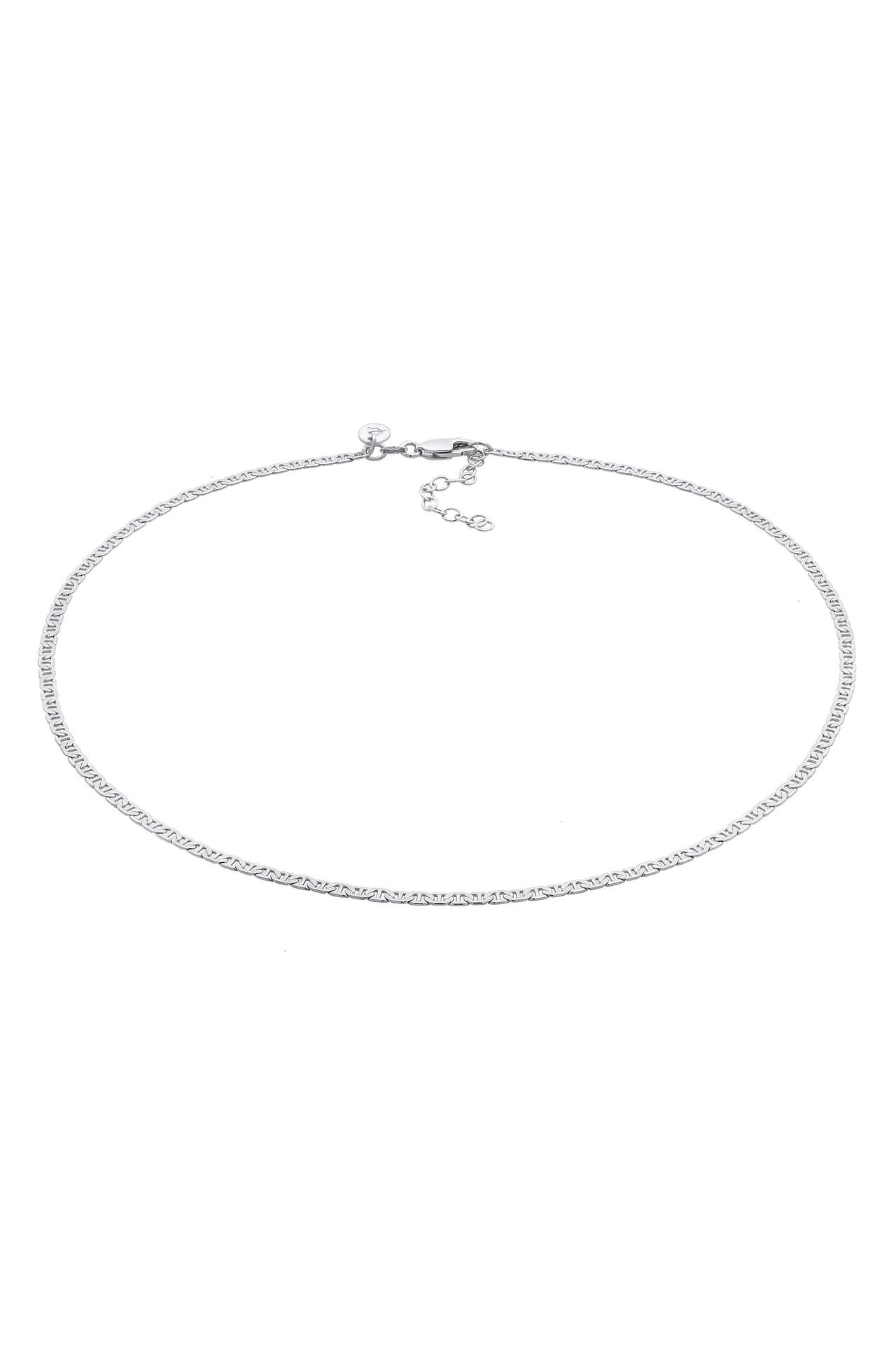 ELLI PREMIUM Kette Choker Stäbchen-Panzerkette Basic 925 Silber Silber, Bild 1