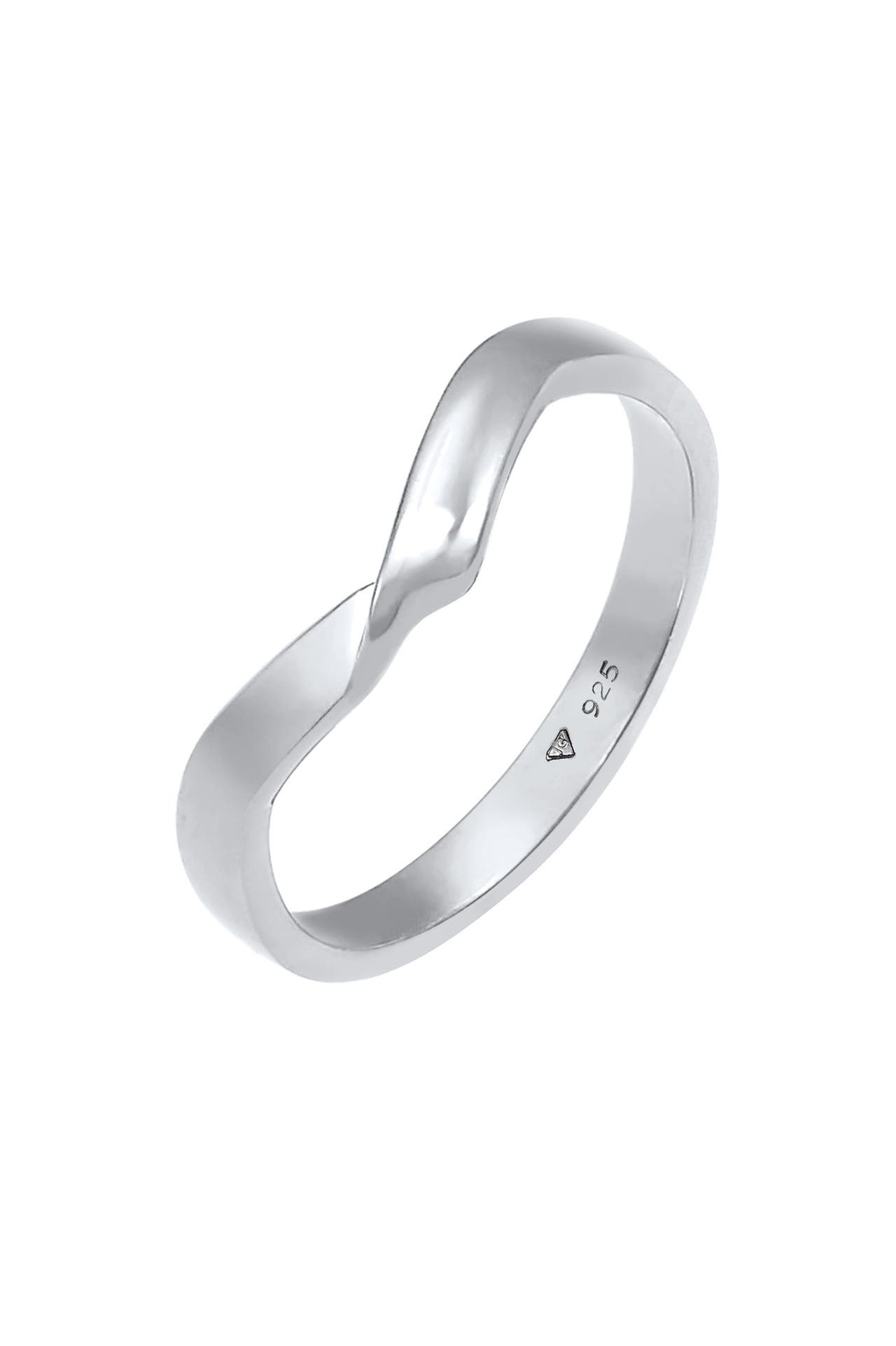 ELLI Ring Gedreht Bandring Trend Basic 925er Silber Silber, Bild 1