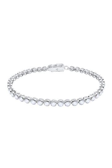 ELLI PREMIUM Armband Elli PREMIUM Armband Tennisarmband Topas Silber Weiß