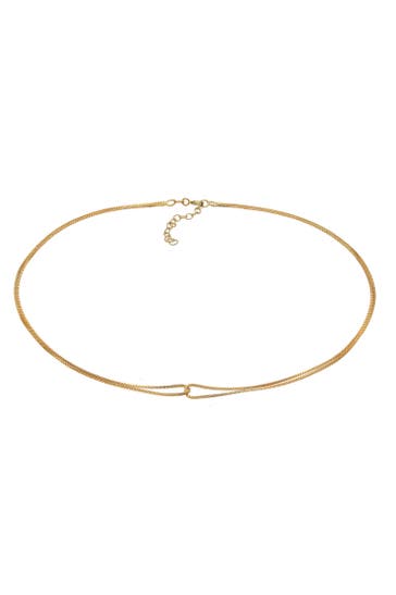 ELLI Kette Choker Verschlungen Venezianer 925 Silber Gold