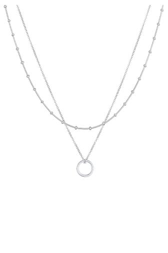 ELLI Kette Layer Kugelkette Kreis Rund 925 Silber Silber