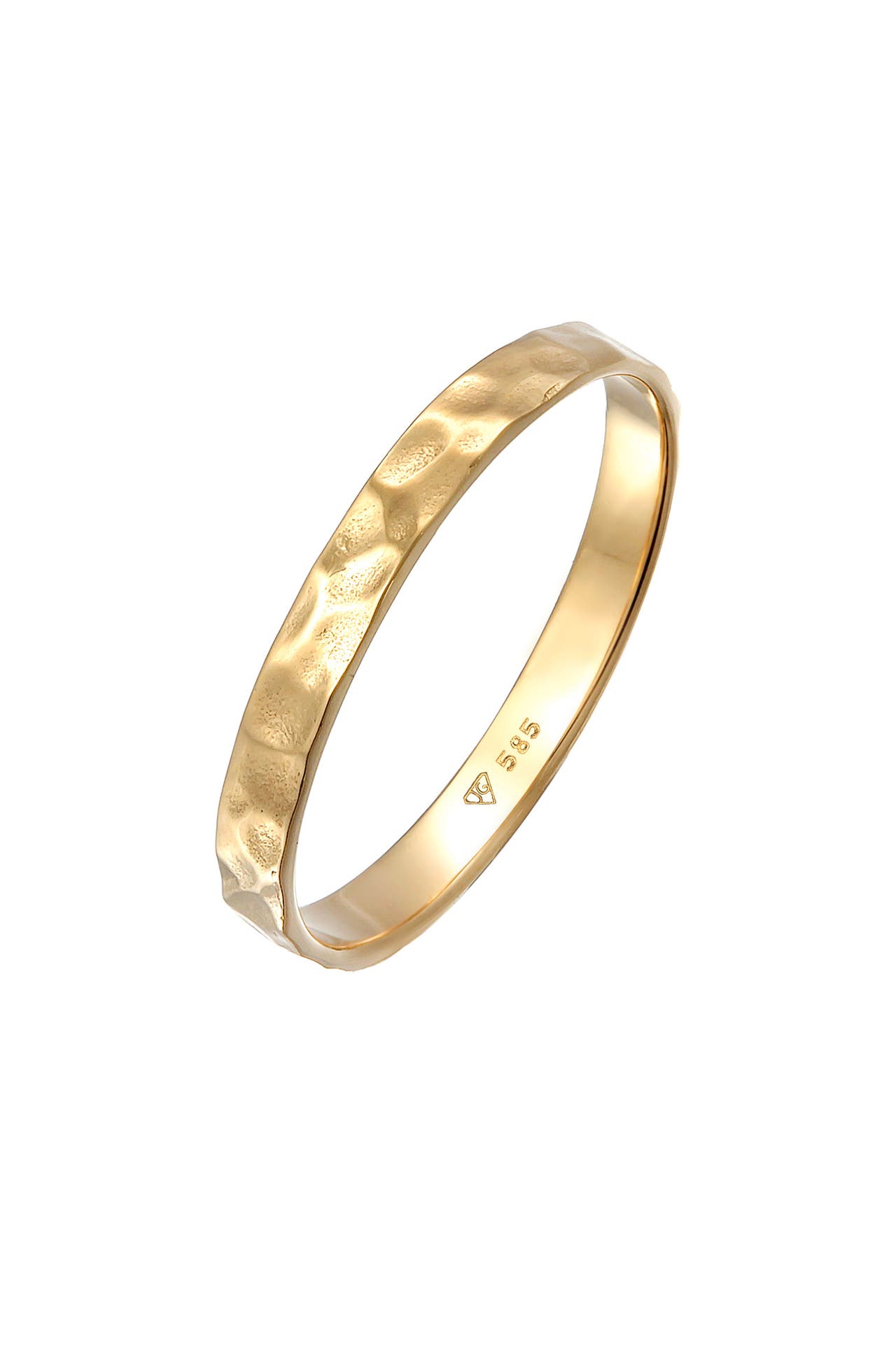 ELLI PREMIUM Ring Bandring Freundschaftsring Ehering 585er Gelbgold Gold, Bild 1