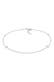 Fusskettchen Coin Kreis Disc Trend Minimal 925 Sterling Silber Silber