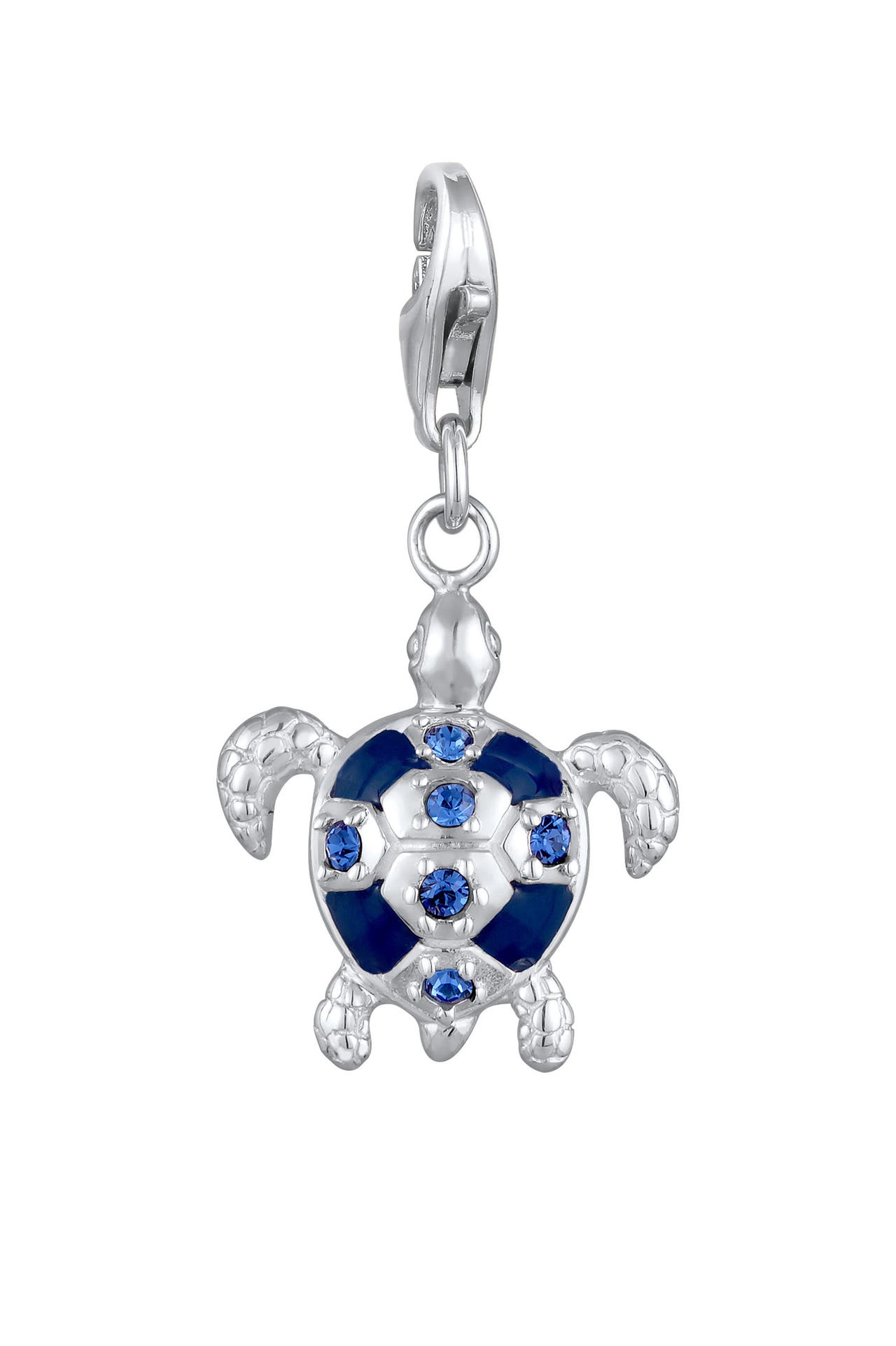 NENALINA Charm Anhänger Schildkröte Emaille 925 Sterling Silber, mit Kristallen von Swarovski®, Bild 1