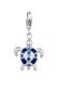 Charm Anhänger Schildkröte Emaille 925 Sterling Silber, mit Kristallen von Swarovski®
