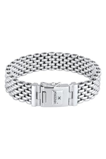 KUZZOI Armband Herren 925 Sterling Silber