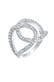 Ring Love Knots Kristalle 925 Silber Weiß