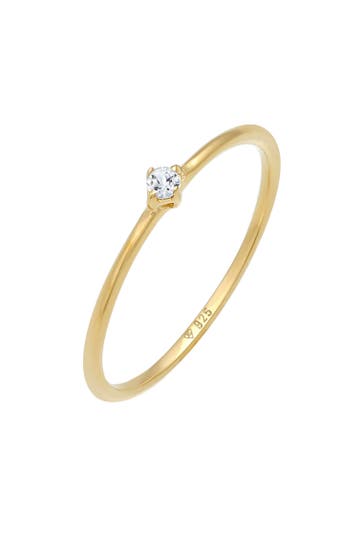 ELLI PREMIUM Ring Topas Solitär Verlobung 925 Silber