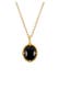 Kette Onyx Oval Vintage 925er Silber Gold