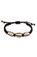 Armband Herren Kauri Muscheln Knoten Leder 925 Silber