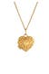 Kette Herz Ornament Amulett Medaillon 585 Gelbgold Gold