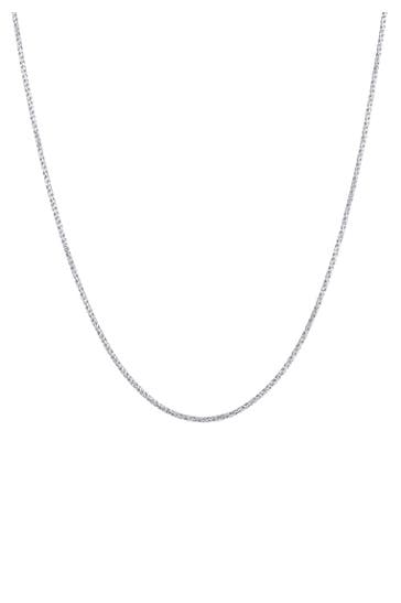 KUZZOI Kette Herren Kordelkette Gedreht Fein ca.2 mm 925 Silber Silber