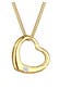 Kette Herz Liebe Romantik Diamant (0.03 ct.) 925 Silber Gold
