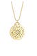Kette Disc Astro Sonne Mond 925 Silber Gold