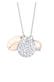 Kette Kauri Muschel Plättchen Süßwasserperle 925 Silber Silber