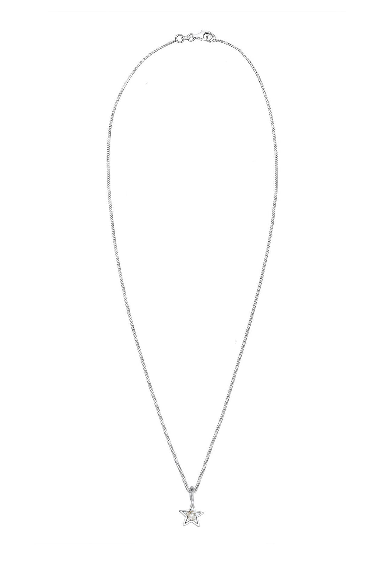 ELLI Kette Stern Astro 925 Sterling Silber, mit Kristallen von Swarovski® Weiß, Bild 1