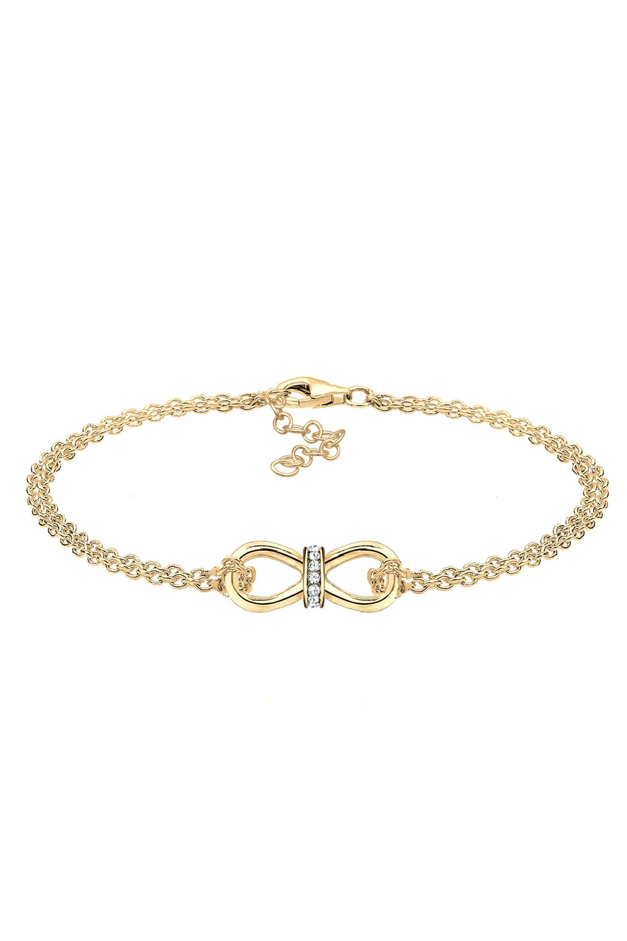 ELLI Armband Infinity Endlos Kristalle 925 Silber Weiß, Bild 1