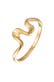 Ring Wellen Wave Strand Maritim 585 Gelbgold