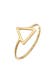 Ring Trend Dreieck Statement 925 Silber Gold
