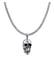 Halskette Herren Schlangenkette Totenkopf Anhänger Silber