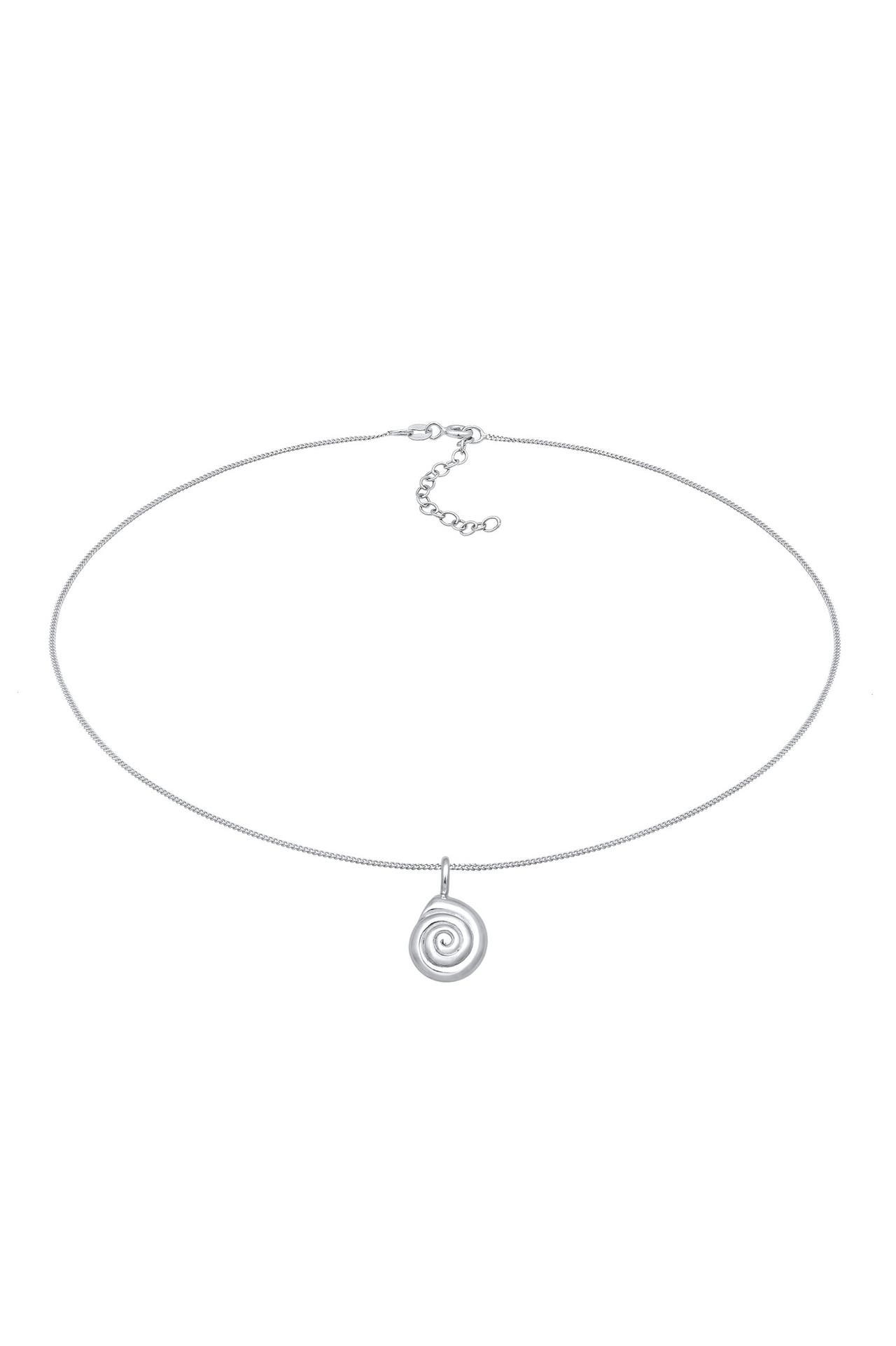 ELLI Kette Choker Muschel Ozean 925 Silber Silber, Bild 1
