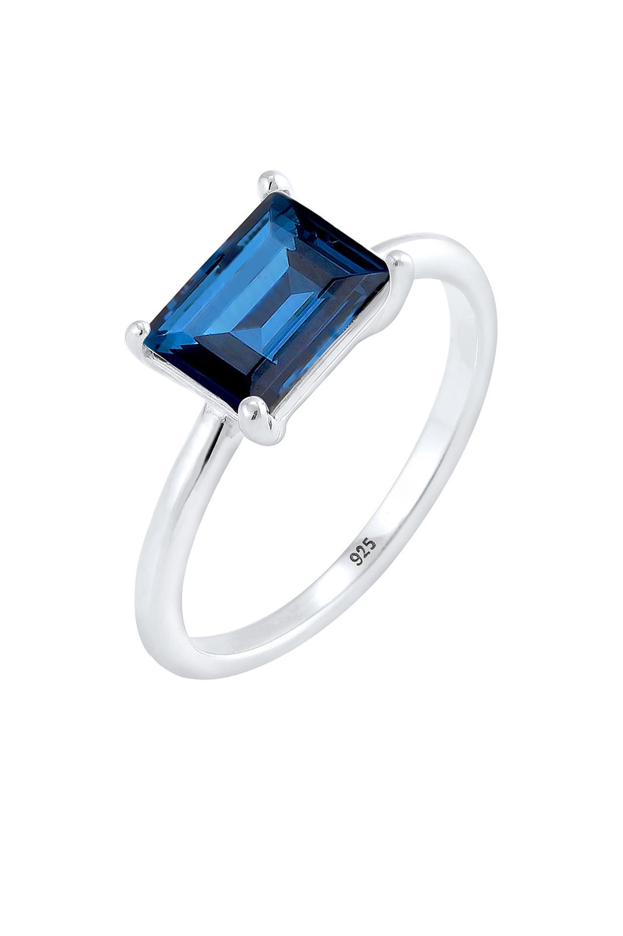 ELLI Ring Solitär Kristalle 925 Sterling Silber Silber, Bild 1